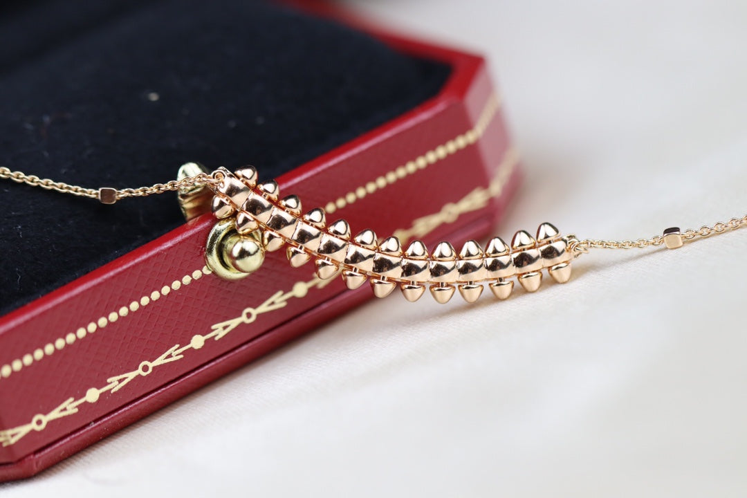 [：Polaidi Jewelry]クラッシュ ピンクゴールド ネックレス