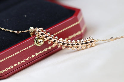 [Polaidi Jewelry]CLASH PINK GOLD NECKLACE