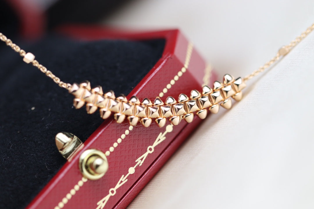[Polaidi Jewelry]CLASH PINK GOLD NECKLACE