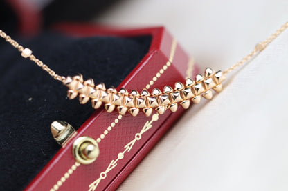 [：Polaidi Jewelry]クラッシュ ピンクゴールド ネックレス