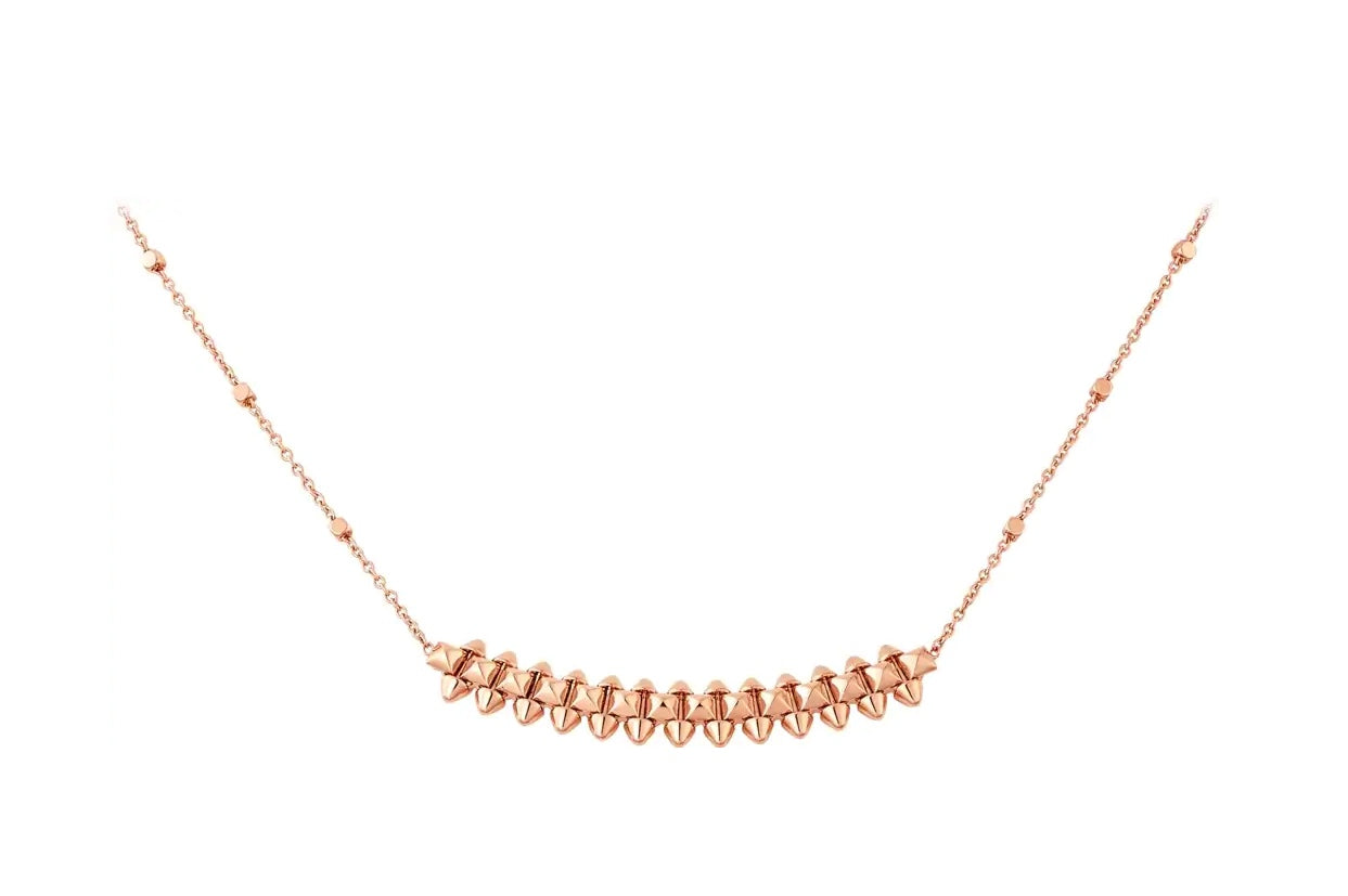 [Polaidi Jewelry]CLASH PINK GOLD NECKLACE