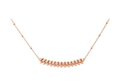 [：Polaidi Jewelry]クラッシュ ピンクゴールド ネックレス