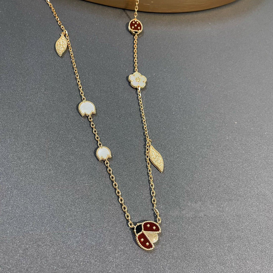 [Polaidi Jewelry]LUCKY SPRING 15 MOTIFS GOLD NECKLACE