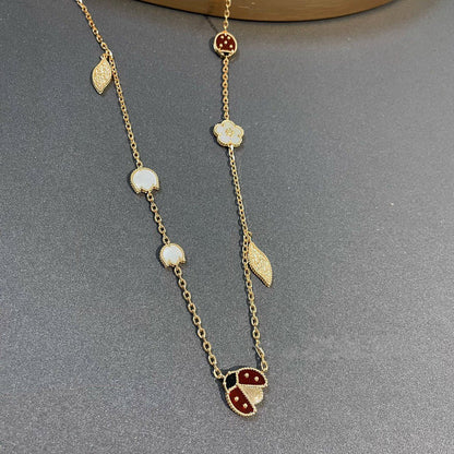 [Polaidi Jewelry]LUCKY SPRING 15 MOTIFS GOLD NECKLACE