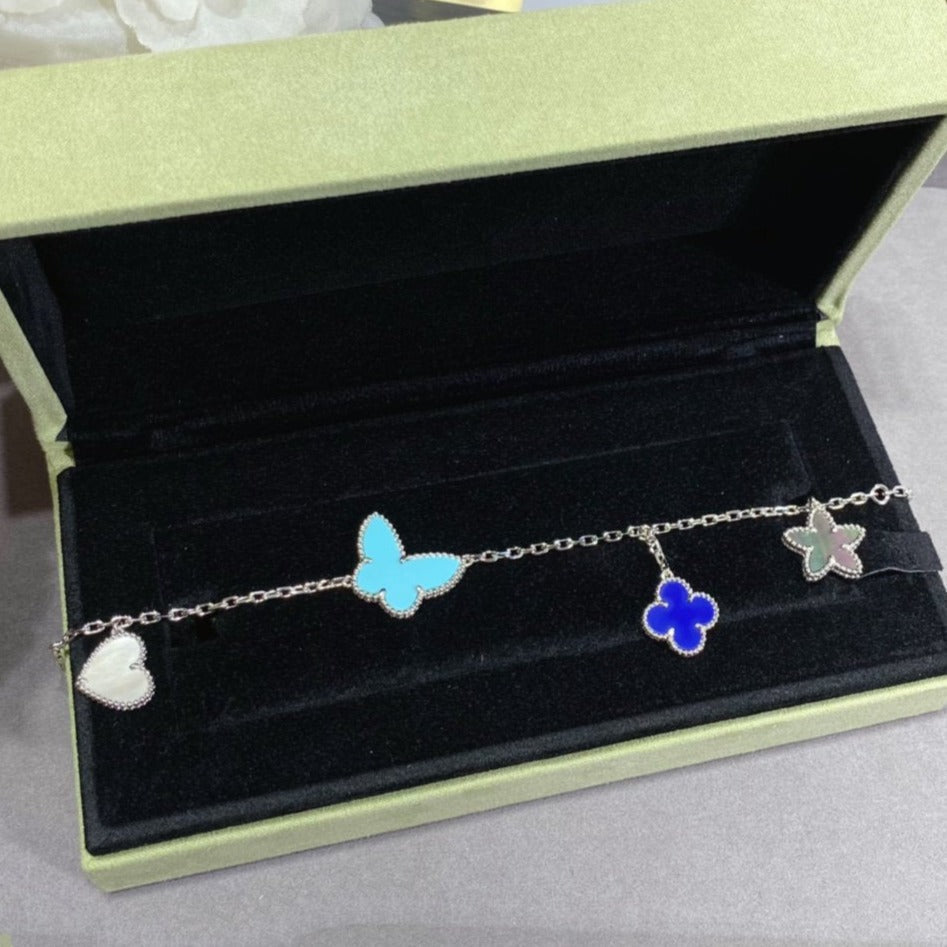 [：Polaidi Jewelry]LUCKY SPRING SILVER BRACELET 4 MOTIF