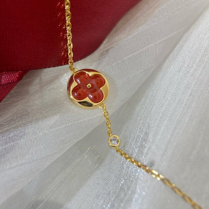 [：Polaidi Jewelry]SUN PEDANT CARNELIAN BRACELET