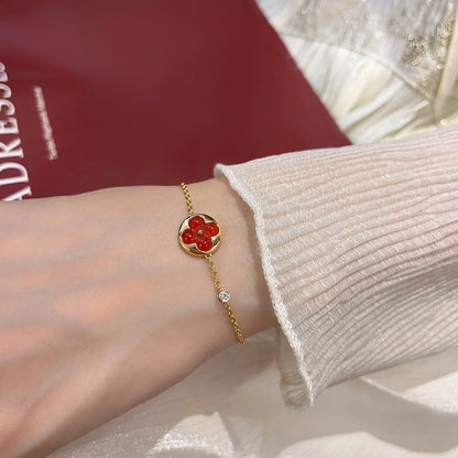 [Polaidi Jewelry]SUN PEDANT CARNELIAN BRACELET