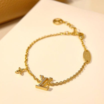 [Polaidi Jewelry]LOGO STAR MOTIF GOLD BRACELET