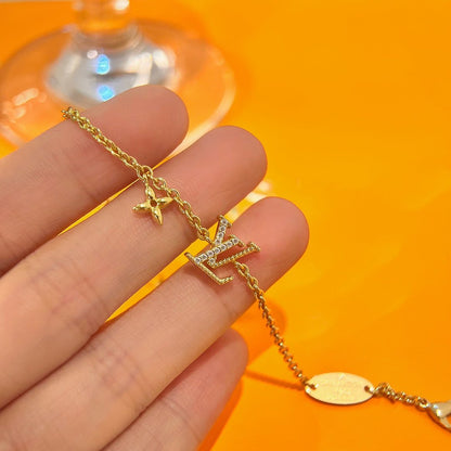 [：Polaidi Jewelry]LOGO STAR MOTIF GOLD BRACELET