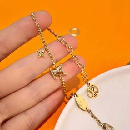 [：Polaidi Jewelry]LOGO STAR MOTIF GOLD BRACELET
