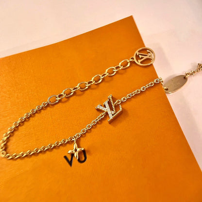 [：Polaidi Jewelry]LOGO STAR MOTIF GOLD BRACELET