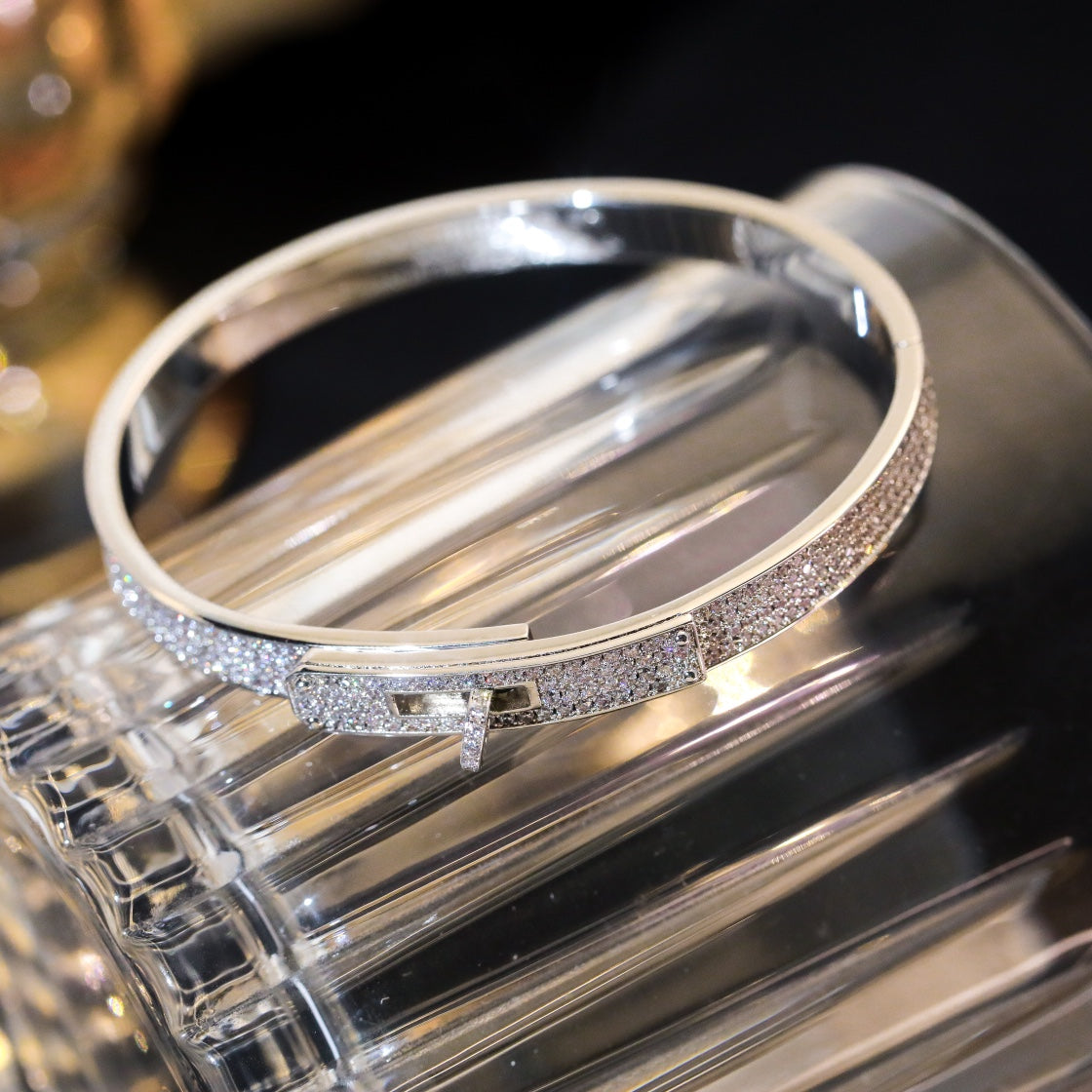 [Polaidi Jewelry]KELLY BRACELET DIAMOND PAVED