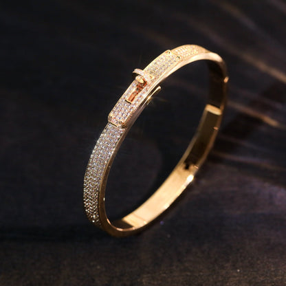 [：Polaidi Jewelry]KELLY BRACELET DIAMOND PAVED