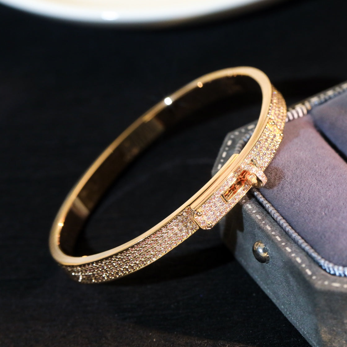 [Polaidi Jewelry]KELLY BRACELET DIAMOND PAVED
