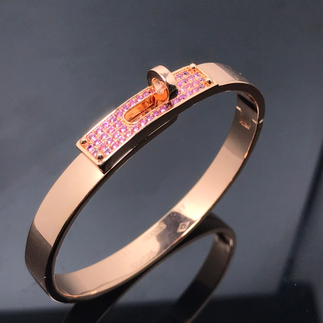 [：Polaidi Jewelry]KELLY BRACELET PINK DIAMOND