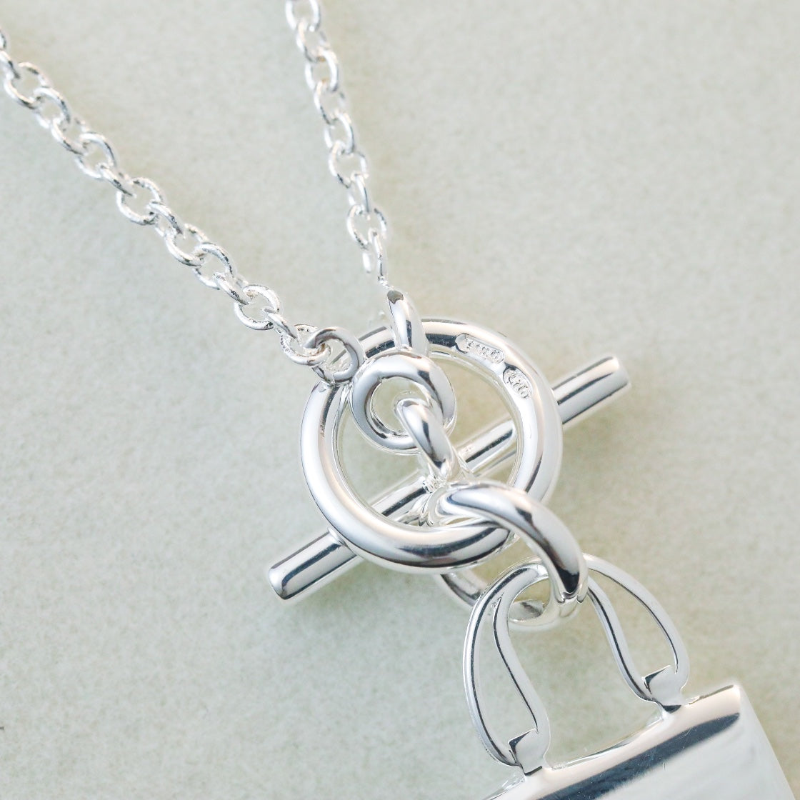 [：Polaidi Jewelry]POP H PEDANT SILVER NECKLACE
