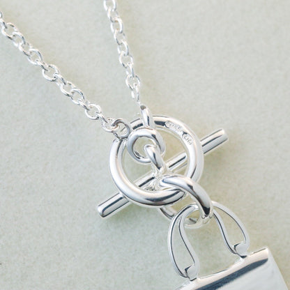 [：Polaidi Jewelry]POP H PEDANT SILVER NECKLACE