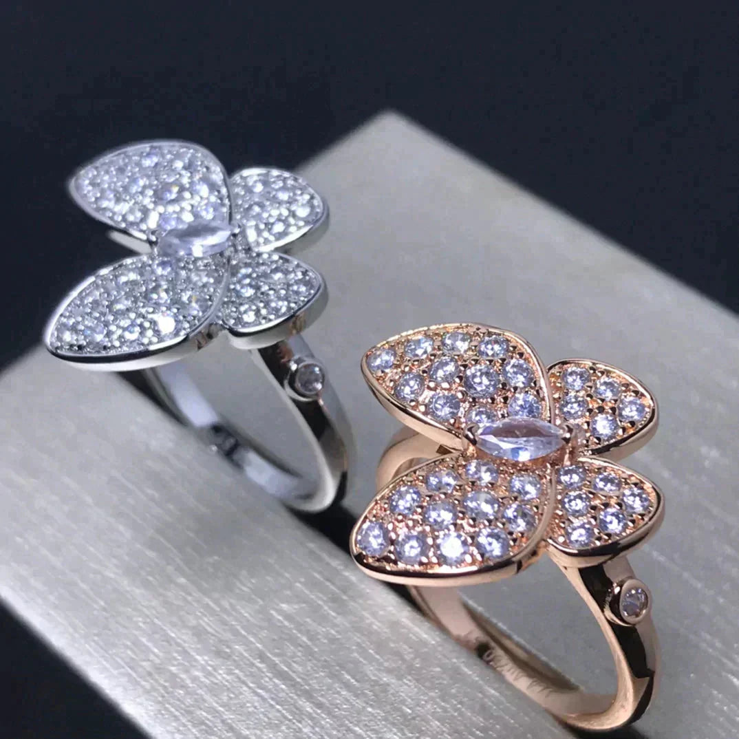 [Polaidi Jewelry]BUTTERFLY PINK GOLD DIAMOND RING