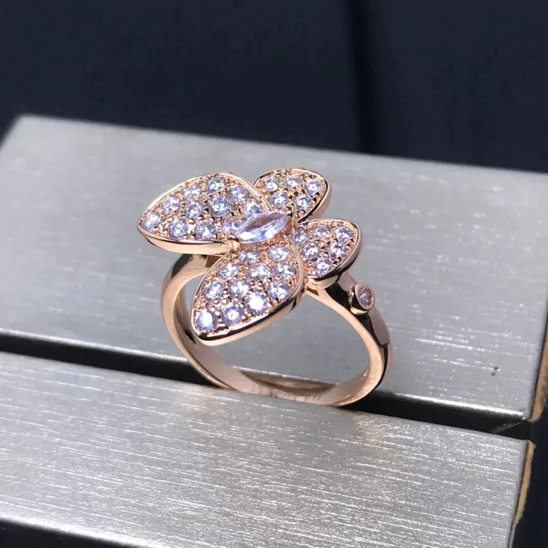 [Polaidi Jewelry]BUTTERFLY PINK GOLD DIAMOND RING