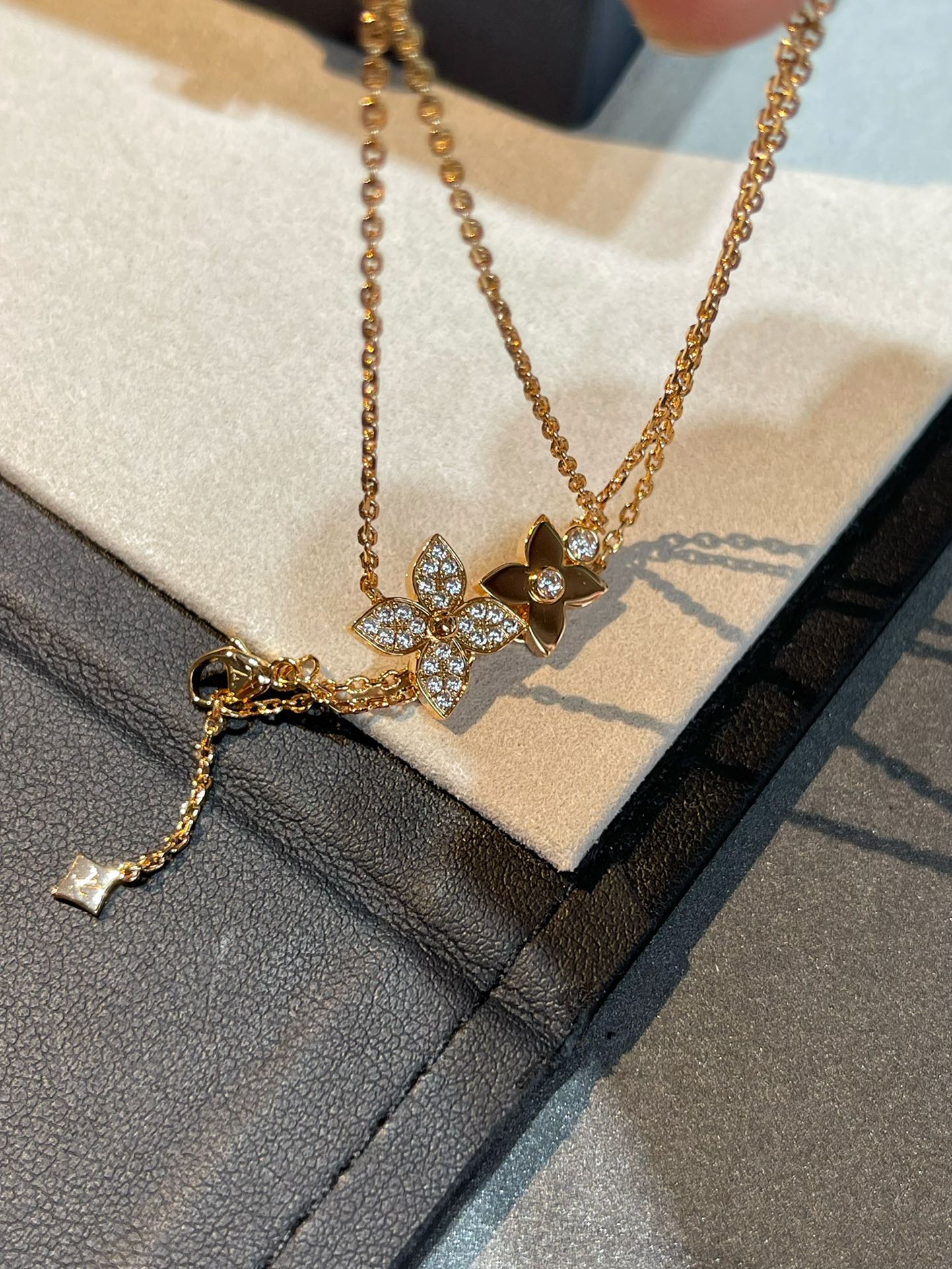 [：Polaidi Jewelry]スターブロッサムネックレス ピンクゴールド ダイヤモンド