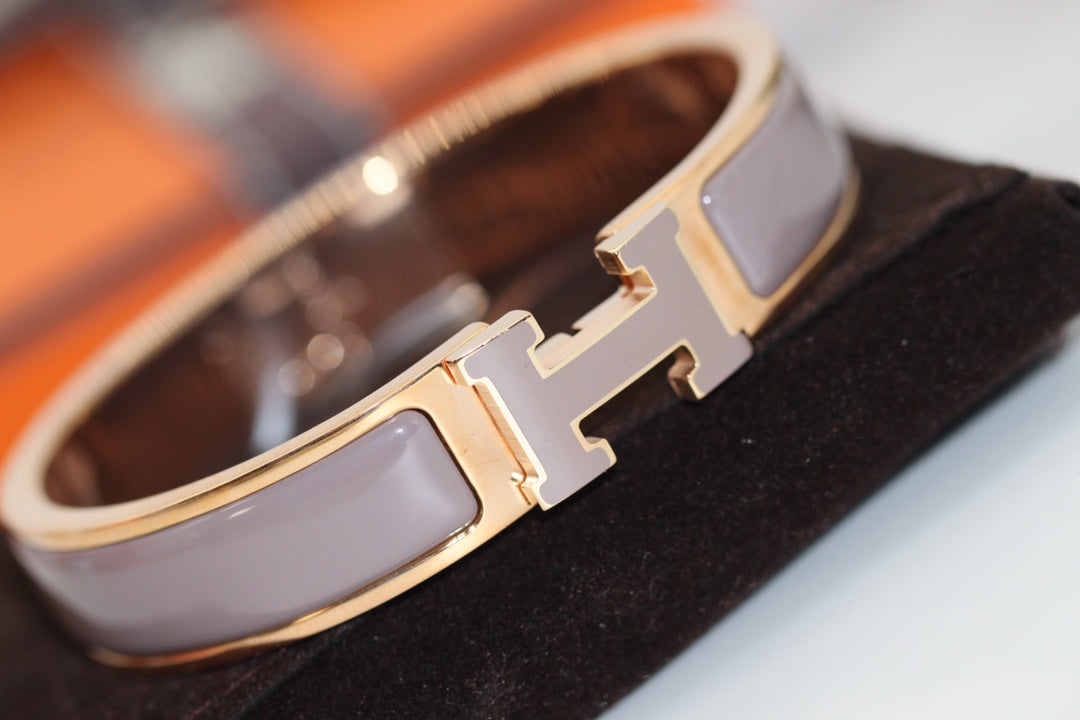 [Polaidi Jewelry]H BRACELET 12MM BROWN