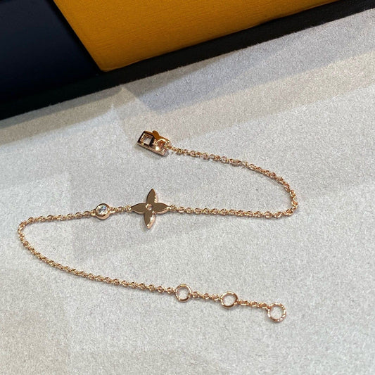 [：Polaidi Jewelry]STAR DIAMOND PINK GOLD BRACELET