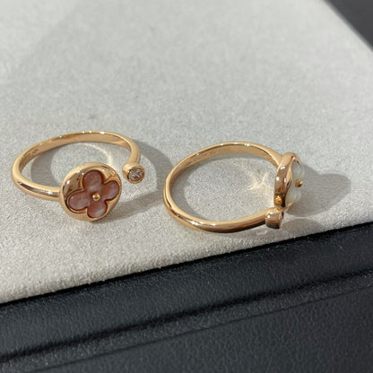 [Polaidi Jewelry]SUN 1 DIAMOND PINK MOP RING