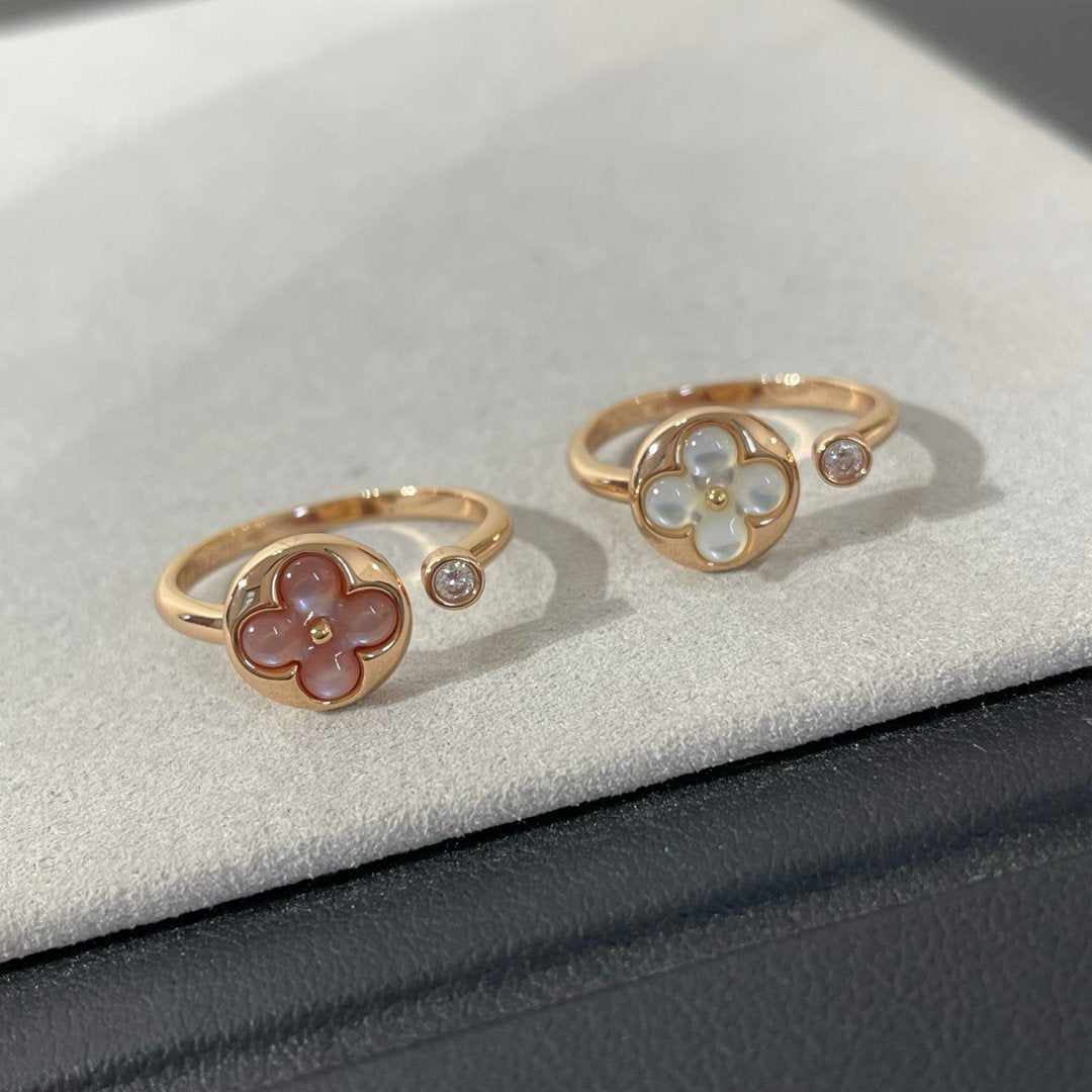 [Polaidi Jewelry]SUN 1 DIAMOND PINK MOP RING