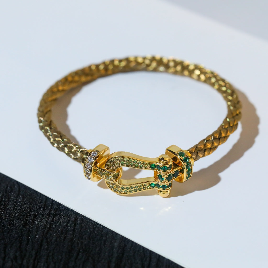 [：Polaidi Jewelry]FORCE 10 GOLD GREEN DIAMOND PAVED