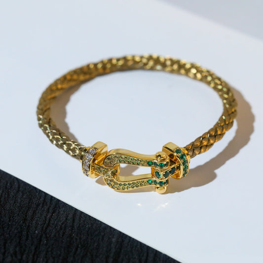 [：Polaidi Jewelry]FORCE 10 GOLD GREEN DIAMOND PAVED