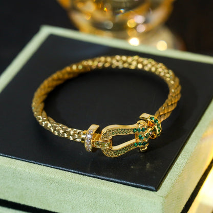 [Polaidi Jewelry]FORCE 10 GOLD GREEN DIAMOND PAVED