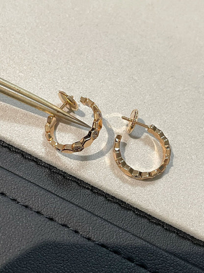 [：Polaidi Jewelry]Hollow Design Four-Leaf Clover Flower Shape Earrings