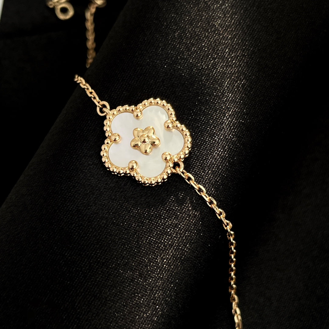 [：Polaidi Jewelry]LUCKY SPRING ROSE GOLD MOP BRACELET