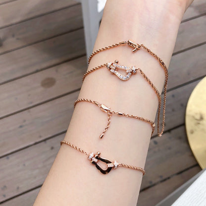 [：Polaidi Jewelry]FORCE 10 PINK GOLD DIAMOND NECKLACE