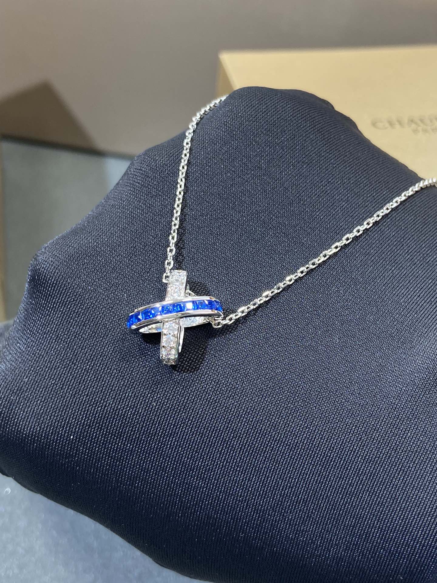 [：Polaidi Jewelry]LIENS DIAMOND SILVER NECKLACE