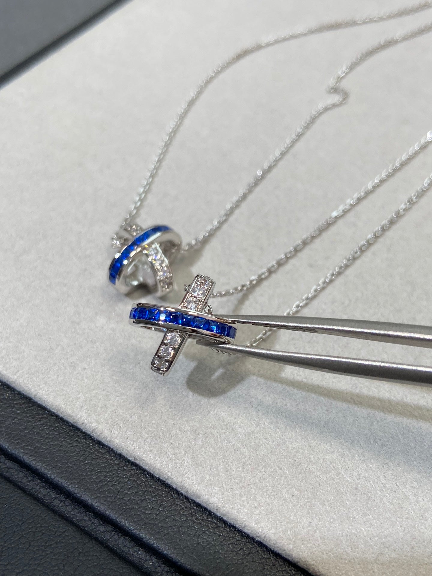 [Polaidi Jewelry]LIENS DIAMOND SILVER NECKLACE