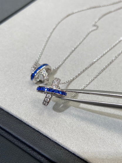 [：Polaidi Jewelry]LIENS DIAMOND SILVER NECKLACE