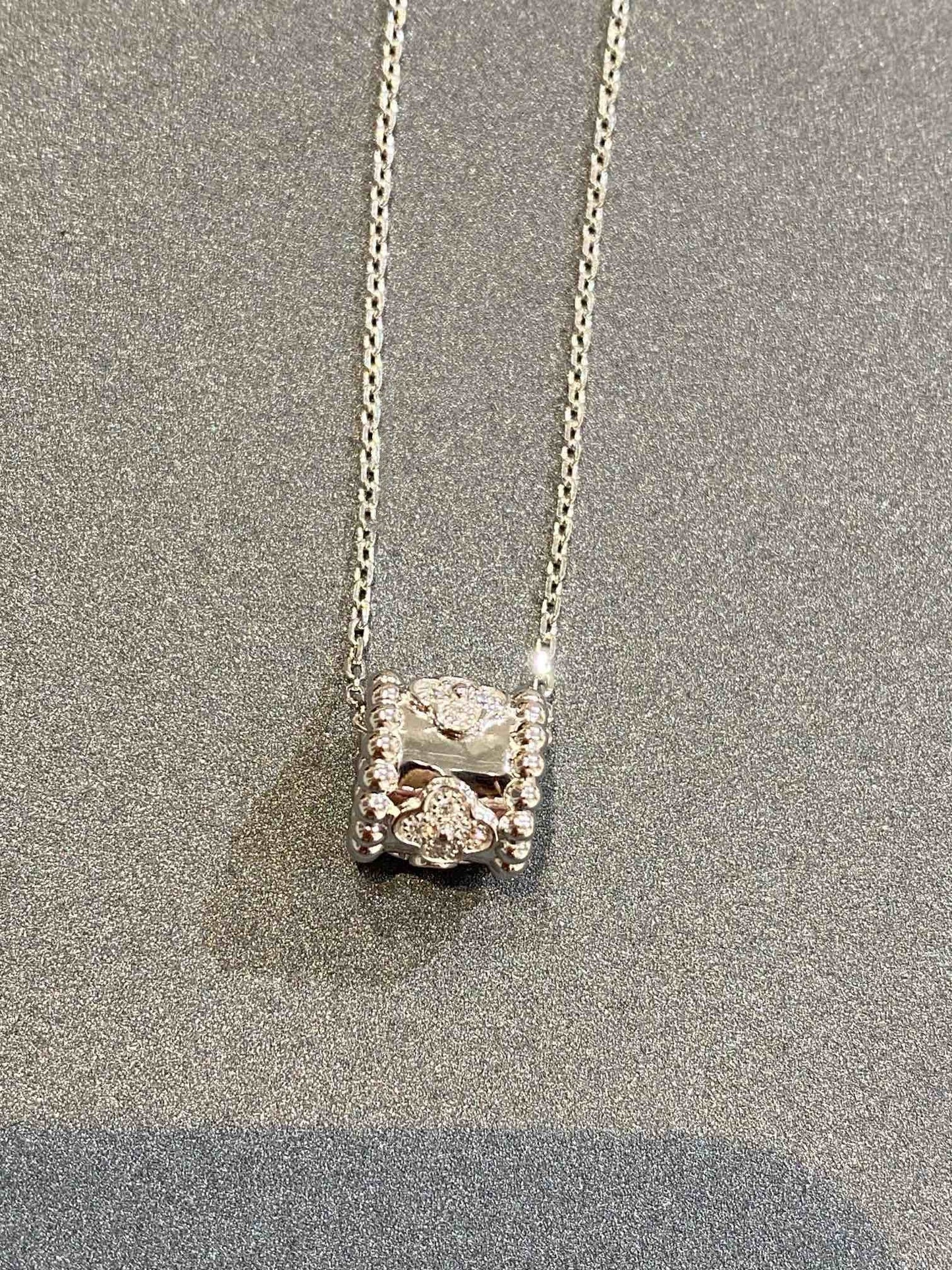 [：Polaidi Jewelry]PERLEE PEDANT SIVLER DIAMOND NECKLACE