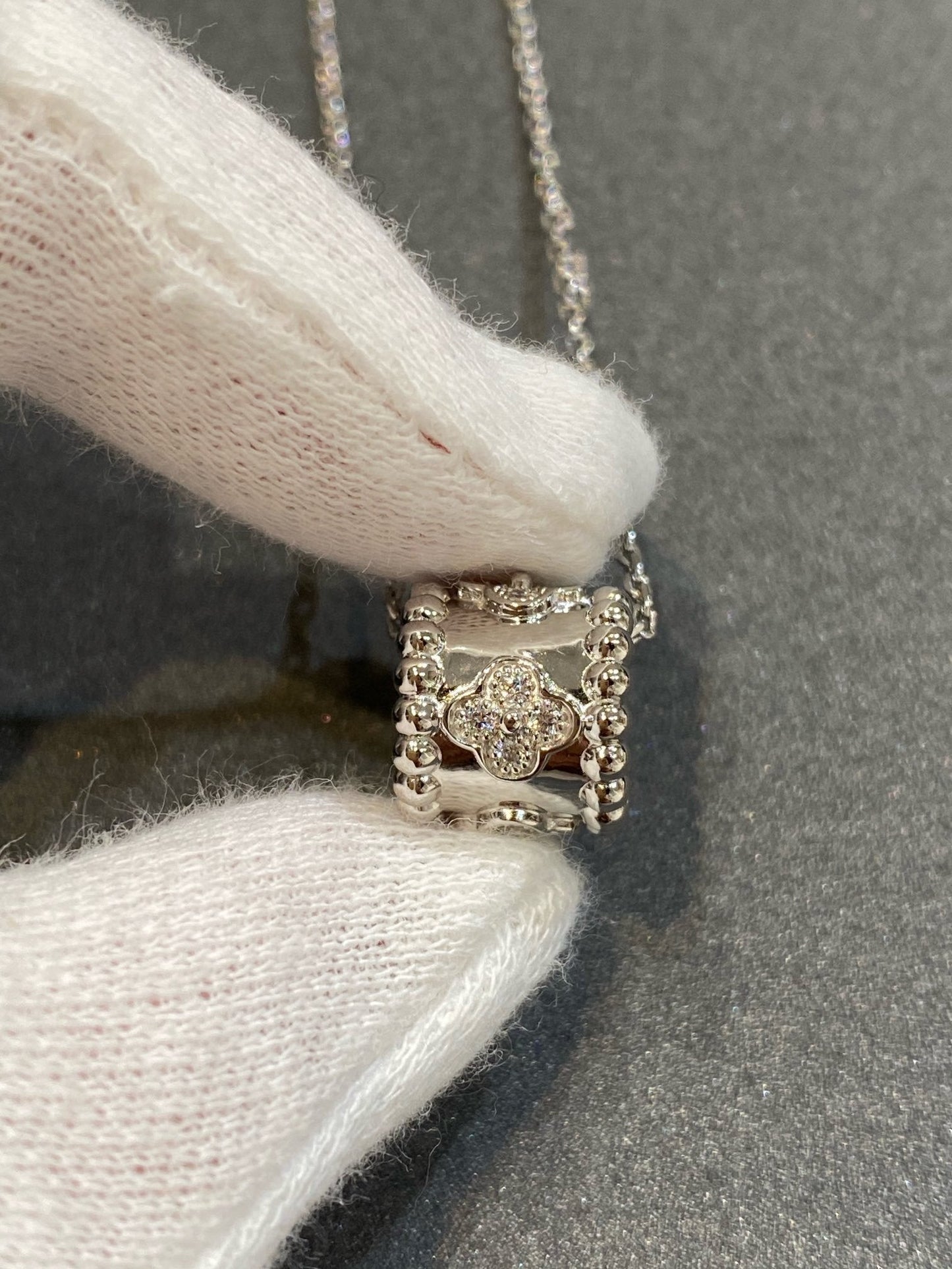 [：Polaidi Jewelry]PERLEE PEDANT SIVLER DIAMOND NECKLACE