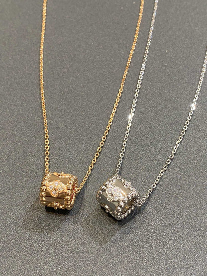 [：Polaidi Jewelry]PERLEE PEDANT SIVLER DIAMOND NECKLACE