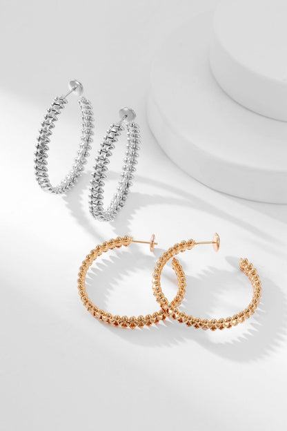 [Polaidi Jewelry]CLASH HOOP EARRINGS
