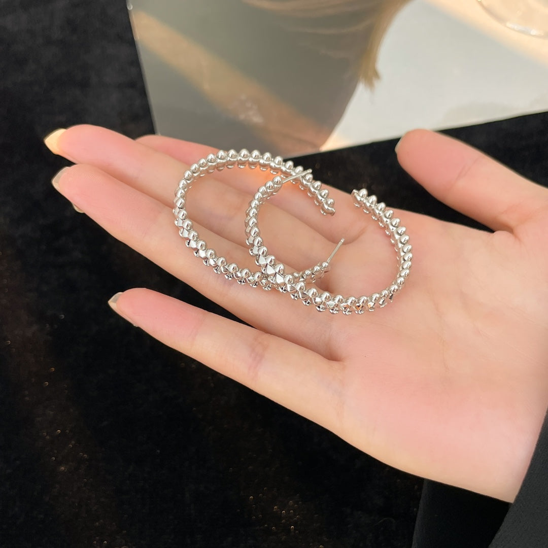 [：Polaidi Jewelry]CLASH HOOP EARRINGS