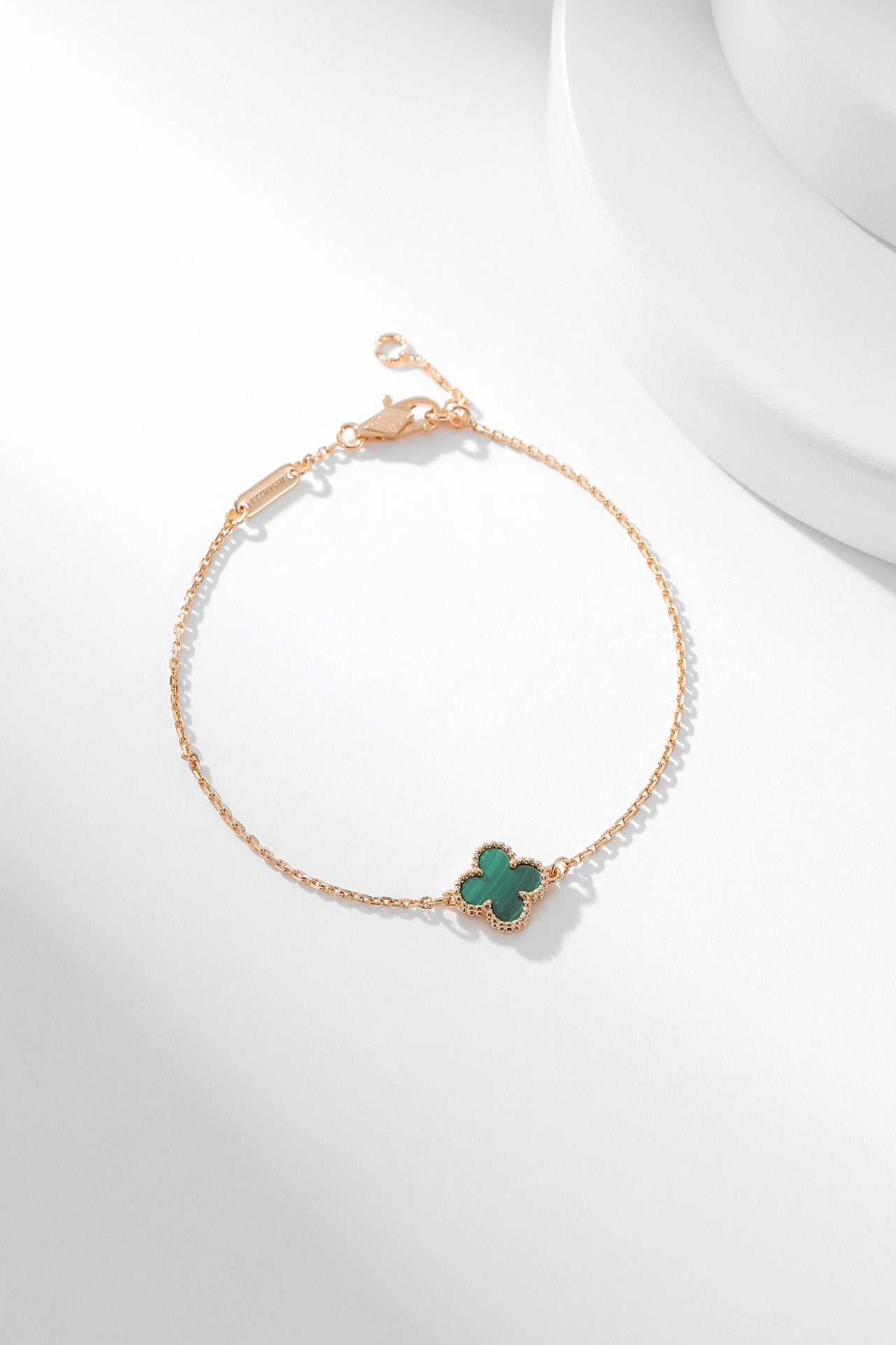 [：Polaidi Jewelry]CLOVER BRACELET MALACHITE 1 MOTIF