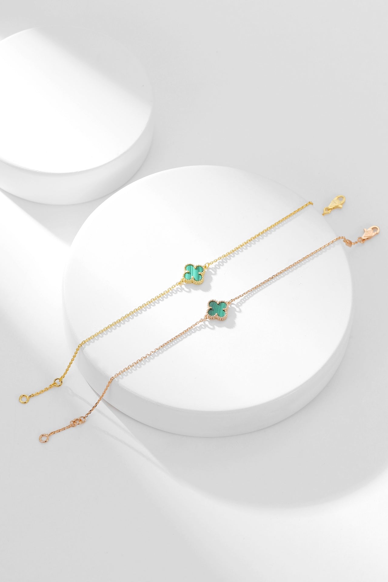 [：Polaidi Jewelry]CLOVER BRACELET MALACHITE 1 MOTIF