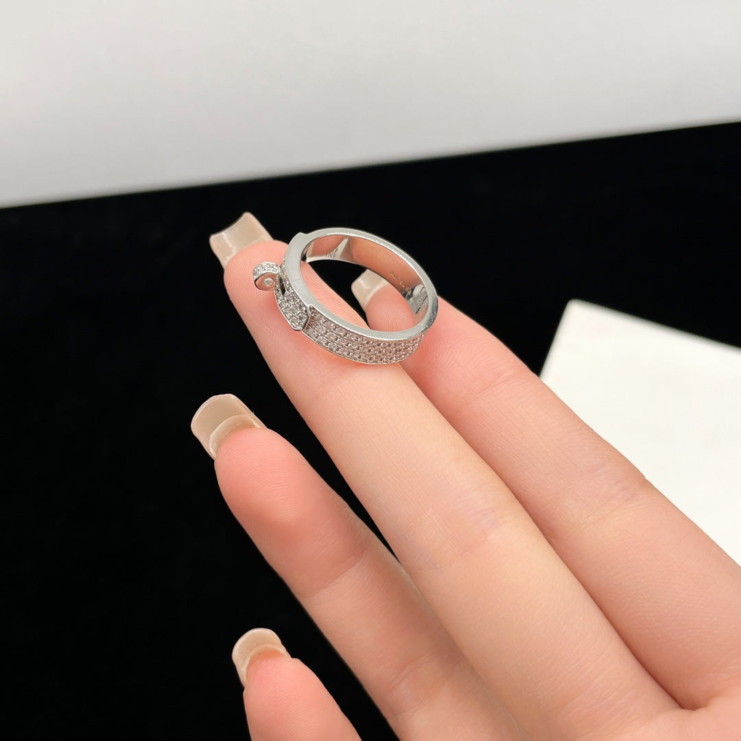 [：Polaidi Jewelry]KELLY SILVER DIAMOND RING