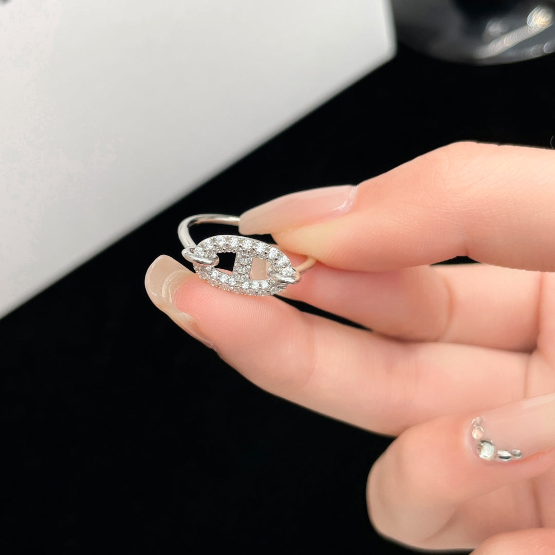 [：Polaidi Jewelry]RONDE SMALL SILVER DIAMOND RING