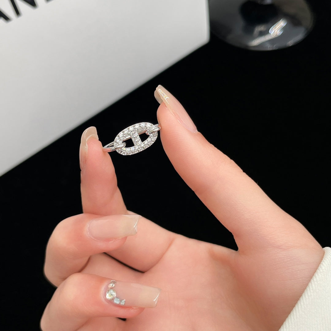 [：Polaidi Jewelry]RONDE SMALL SILVER DIAMOND RING