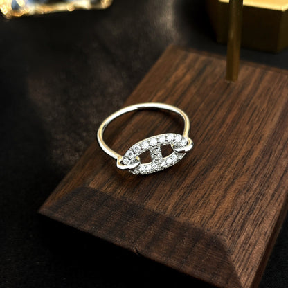 [：Polaidi Jewelry]RONDE SMALL SILVER DIAMOND RING