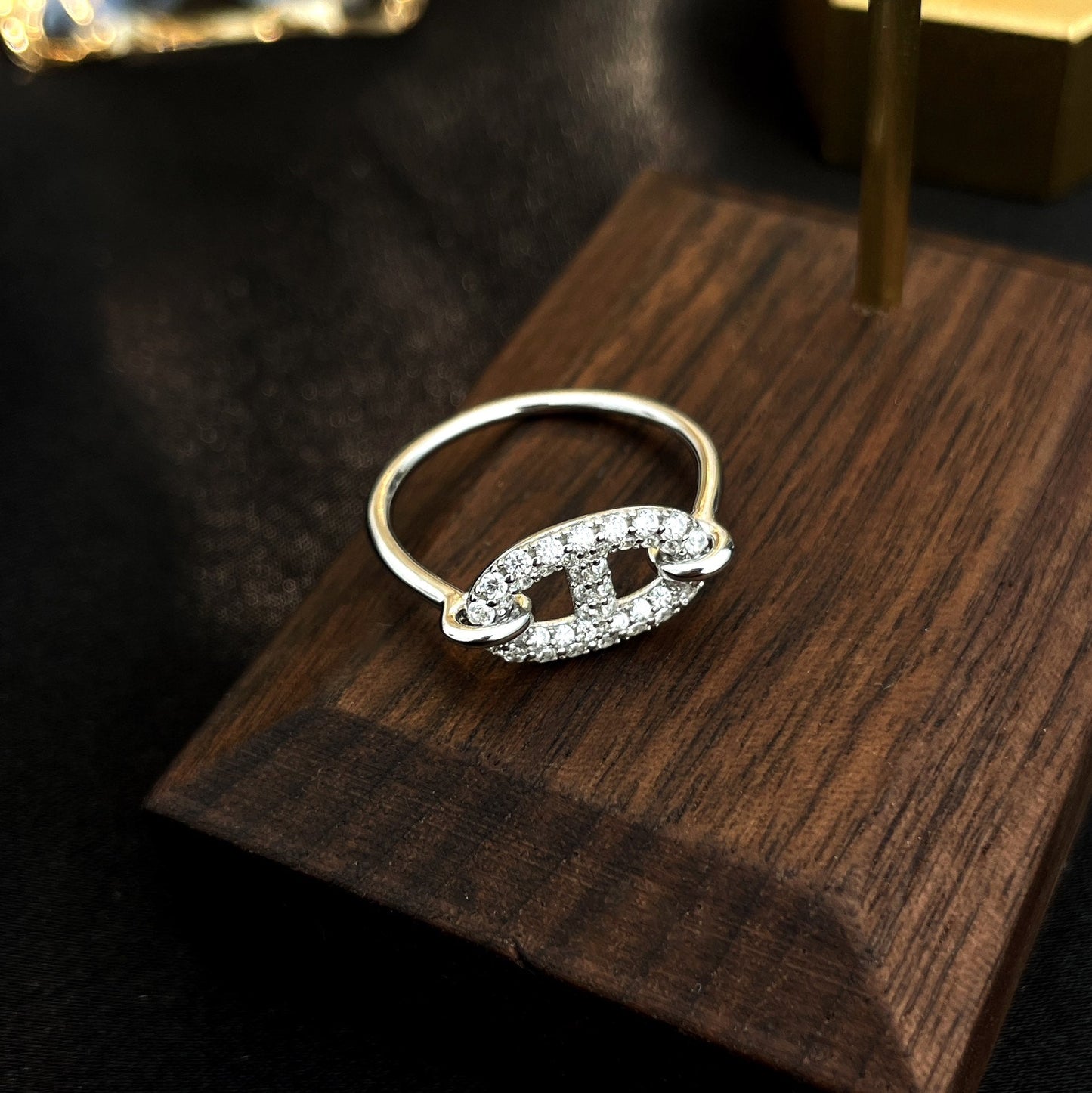 [Polaidi Jewelry]RONDE SMALL SILVER DIAMOND RING
