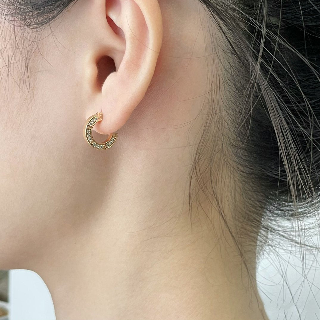 [：Polaidi Jewelry]LOVE DIAMOND EARRINGS